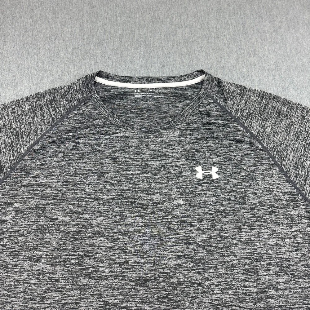 Under‎ Armour T Shirt Men 3XL XXXL Gray Heathered The Tech Tee Athletic Workout